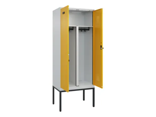 PBM-locker,HxBxD 2120x800x500mm,2vak,vak B 400mm,draaigrendel
