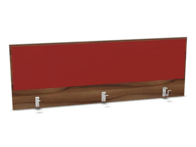 opzetpaneel bureau aanbouw achter NP-tiepolo nut BN4011-rood 1600mm