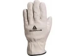 Delta Plus FBN49 mechanische lederen handschoenen, beige, maat 9, 12 p