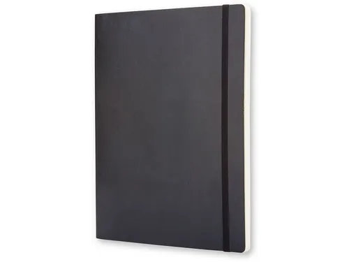Notitieboek Moleskine XL 190x250mm blanco soft cover zwart