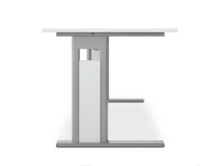 Bureau C-Poot HxBxD 680-800x1600x800mm Decor Lichtgrijs Zilverkleurig - 2