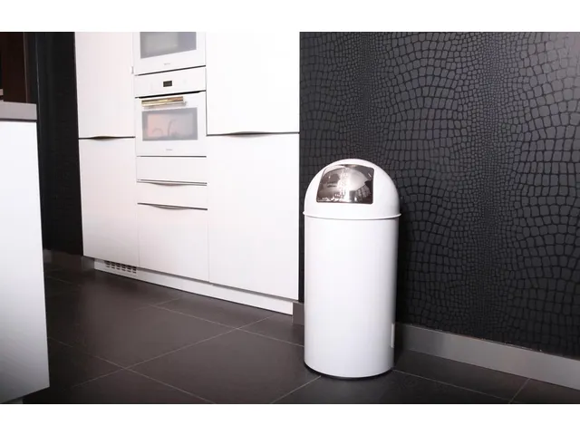 Afvalbak Pushcan 40 Liter Wit