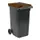 Mini-container 240 Liter Grijs Bruin