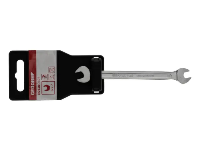 R05100607 Dubbele steeksleutel SW6x7mm 122mm