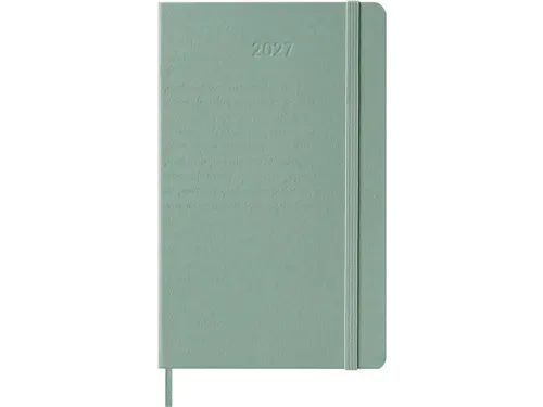 Agenda 2027 Moleskine 12M Weekly 7dag/1pagina large hc sage green