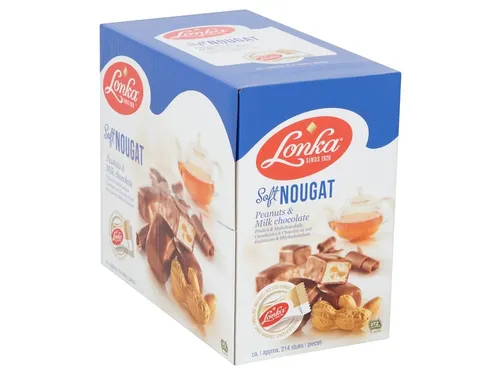 Nougat Lonka pinda melk doos 214 stuks