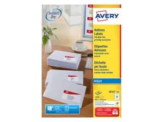 Etiket Avery J8162-100 99.1x33.9mm Inkjet Wit 1600 stuks - 4