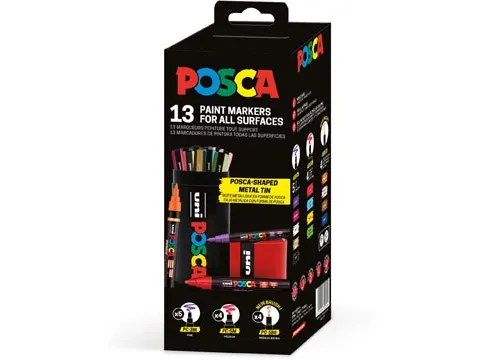 Uni Posca paintmarker, assorti 13 stuks