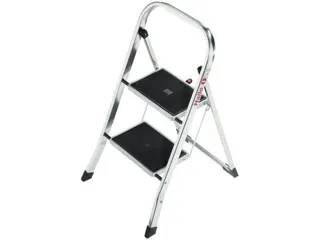 vouwtrapje,2treden m. antislipmatten,bordes H 460mm - 1