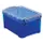 Opbergdoos 0,7 Liter Transparant Blauw