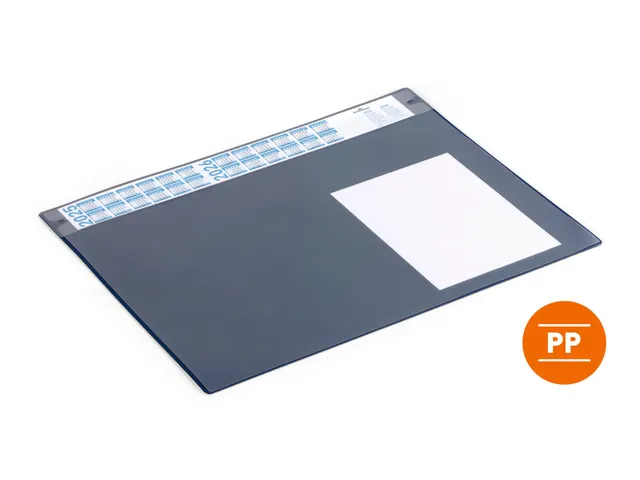Durable Schrijfonderlegger 65x48cm kalender Blauw met PP afdekvel