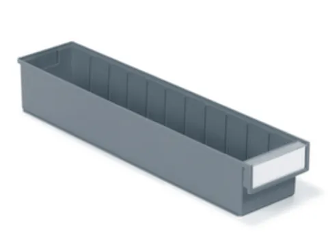 stellingbak,HxBxD 100x132x600mm,PP,grijs