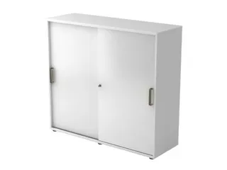 kantoor-schuifdeurkast HxBxD 1100x1200x400mm hout wit 3 OH - 2