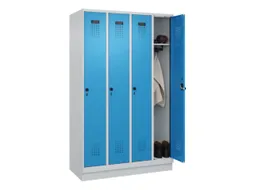 locker,HxBxD 1950x1200x500mm,4vak,vak B 300mm,draaigrendel,sokkel