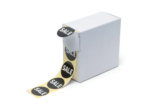 Kortingsetiket Sale op Rol 35mm 250 Stuks