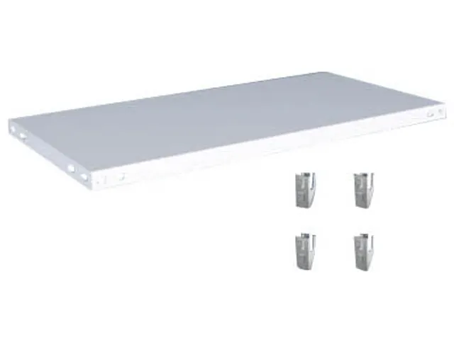 legbord,v. magazijnstelling,BxD 1000x500mm,vakl. 140kg,staal,RAL7035