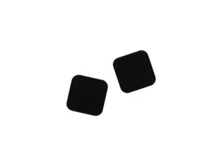 #*Magneten Naga 25x25mm vierk.acrylic set a 2st. zwart super sterk - 1