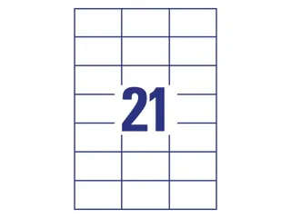 Etiket Avery Zweckform 3652 70x42.3mm wit 2100stuks - 3