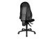 chaise de bureau pivotante,Mécan. synchrone,assise tissu noir