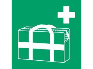 Pictogram bordje Djois EHBO koffer 200x200mm groen - 1