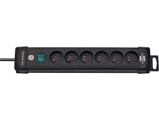 Stekkerdoos Brennenstuhl Premium 6vdg kabel H05VV-F 3G1.5 3m zw FR/BE - 3