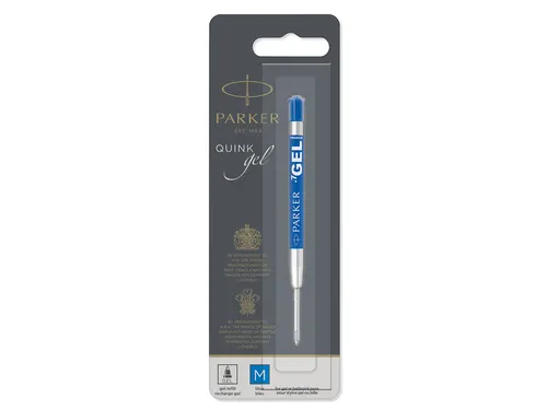 Gelschrijvervulling Parker Quink medium blauw blister à 1 stuk