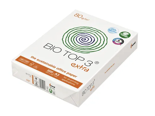 Kopieerpapier BioTop 3 A3 80 Gram naturel Voordeelbundel