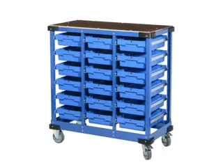 transportwagens voor houders,HxLxB 1120x1120x590mm,draagverm. 250kg - 1