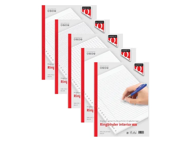 Bloc Feuilles Quantore A4 23 Anneaux Ligné 150 Feuilles