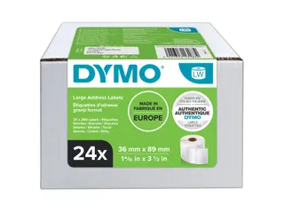 Etiket Dymo LabelWriter adressering 36x89mm 24 rollen á 260 stuks wit - 10