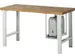 support UC,p. établi,HxlxP 500x150-230x500mm,acier,RAL7035