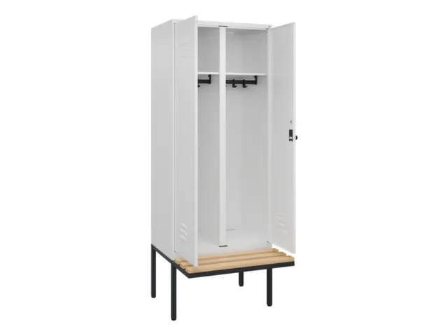 locker voor scheiding van kleding,HxBxD 2120x800x815mm,2vak