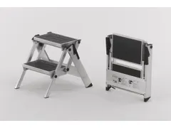 Vouwtrap Aluminium Bordes H 460Mm 2Treden Kunststof Bekleding