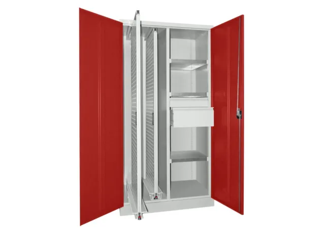 verticale kast,HxBxD 1950x1000x600mm,RAL7035,front RAL3000