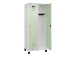 locker,HxBxD 1950x800x500mm,2vak,vak B 400mm,cil.-slot,voeten - 2