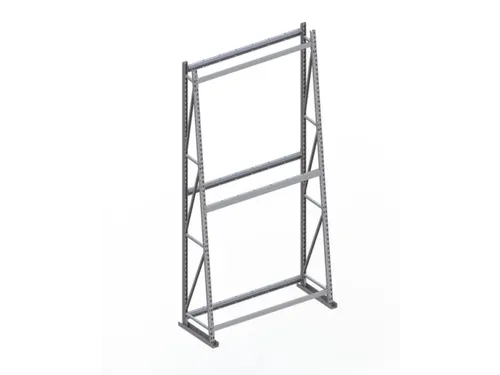 magazijnrek voor profielen,grondveld,eenzijdig,HxBxD 3000x1400x500mm