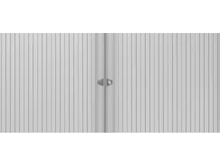 EuroTambour roldeurkast lichtgrijs 3 legborden 133x120x43cm - 2