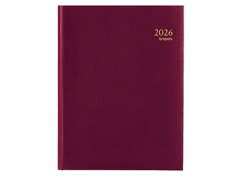 Agenda 2027 Brepols Timing Lima 7 jours/2 pages bordeaux