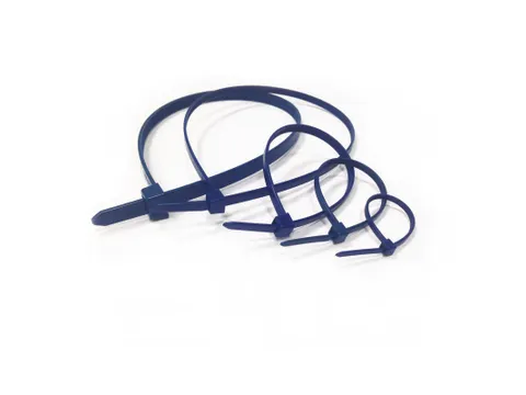 Detecteerbare Kabelbinders 380x7,6mm blauw 100 stuks
