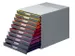 Ladenbox Durable Varicolor 10 laden grijs