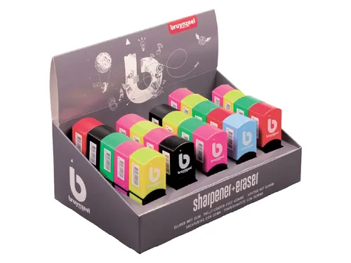 Puntenslijper-gum Bruynzeel Teens assorti