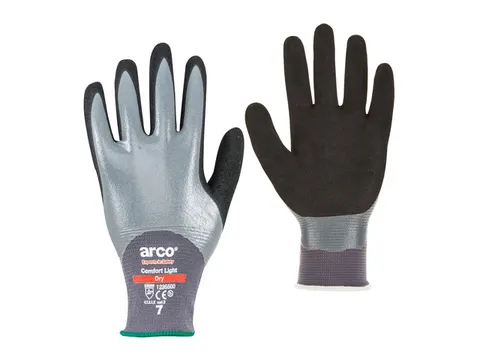 Werkhandschoen Arco Comfort Light Dry nitril maat 9