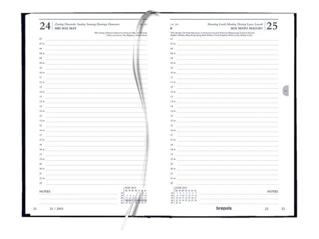 Agenda 2027 Brepols Saturnus Luxe 1dag/1pagina zwart