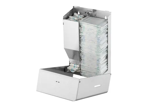 MediQo-line Maandverband- & tampondispenser klein RVS, MQSTB E