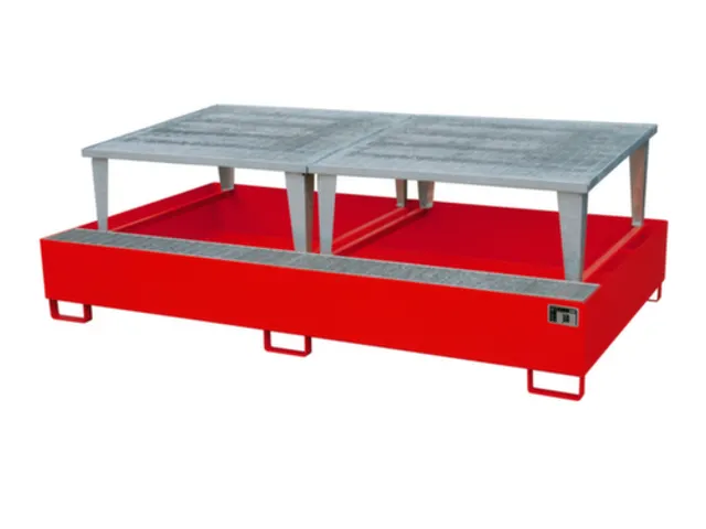 opvangbak,v. 2xIBC,opvangvol. 1000l,HxBxD 863x2650x1460mm