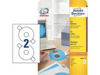 Avery Zweckform L6015-25 CD etiketten diameter 117 mm Wit 50 stuks - 3