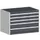 ladekast,HxBxD 700x1050x650mm,5lade(n),lade voor normale belastingen