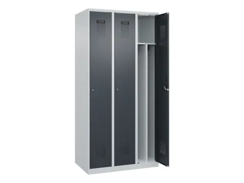 locker voor scheiding van kleding,HxBxD 1850x900x500mm,3vak