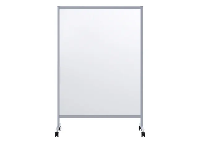 mobiel hygiënescherm 1800x1200x390mm enkel veld PMMA