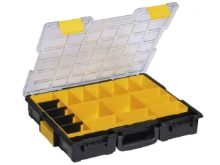 Assortimentskoffer,type 4,HxBxD 76x440x335mm,kunststof,koffer zwart - 2